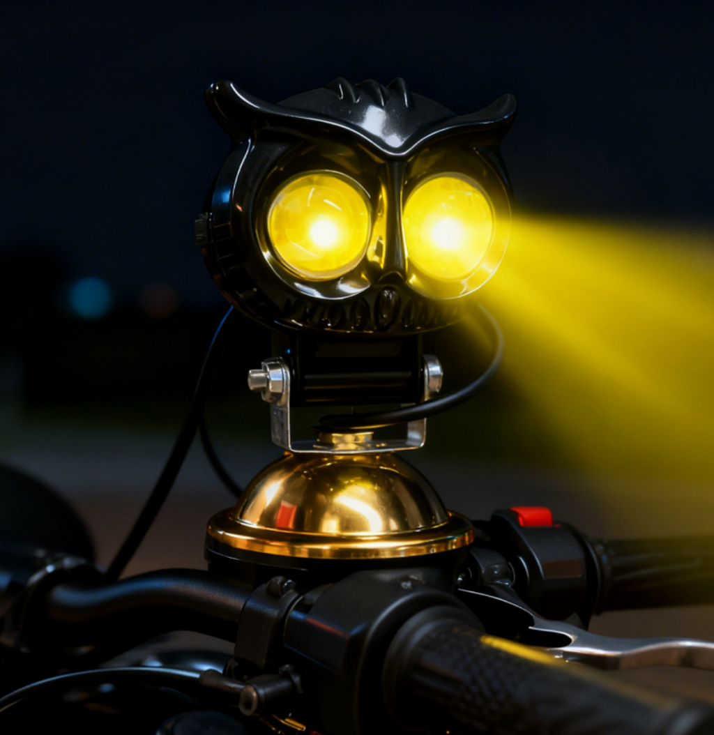 LED البومة للدراجات النارية – البومة إضاءة قوية بتصميم هجومي ورؤية ليلية فائقة